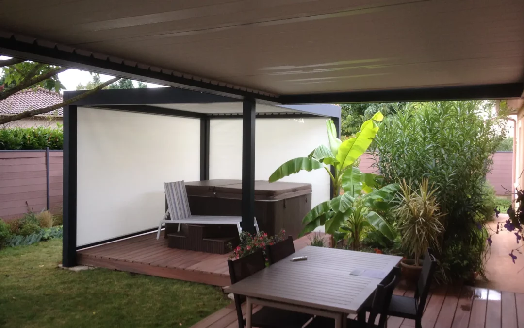 Double pergola bioclimatique à Marssac-sur-Tarn : un chantier signé EXTEND